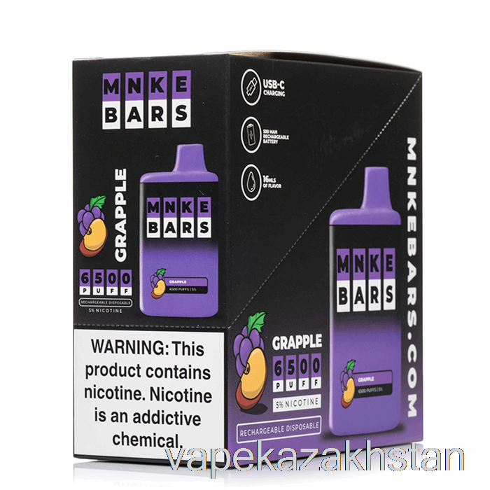 Vape Kazakhstan MNKE Bars 6500 Disposable (5-Pack)